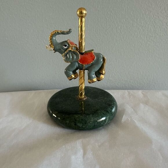 vintage Spoontiques carousel elephant figurine - Picture 1 of 5